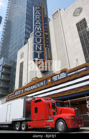 Fassade des Paramount Theater in Boston, USA Stockfoto