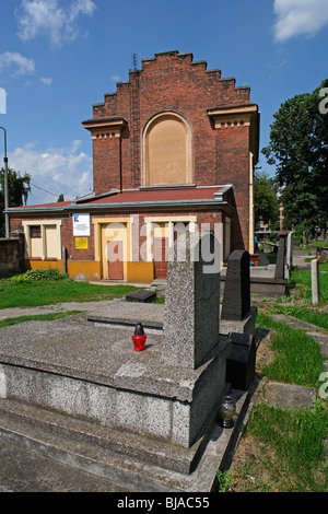 Historisches Viertel Kazimierz, neuer jüdischer Friedhof, ehemaligen jüdischen Viertel, Krakau, Krakau, Polen Stockfoto