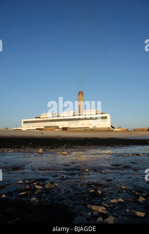 Aberthaw nPower Kohlekraftwerke stromerzeugende Kraftwerk an der Küste von Süd-Wales, UK Stockfoto