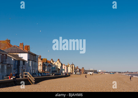 Ein Bild des Strandes in Aldeburgh, Suffolk, England, Großbritannien, Uk Stockfoto