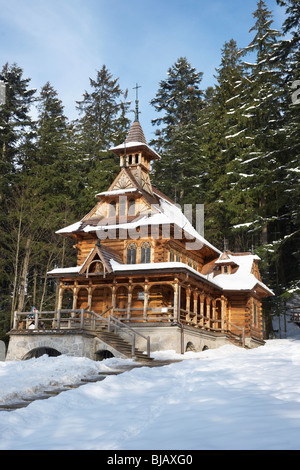 Die alte Jaszczurowka-Kapelle in Zakopane, Tatra-Gebirge, Polen Stockfoto