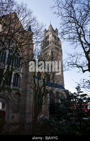 St.-Salvator-Kathedrale in Brügge. West-Flandern, Belgien. Stockfoto