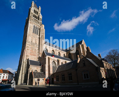 St.-Salvator-Kathedrale in Brügge. West-Flandern, Belgien. Stockfoto