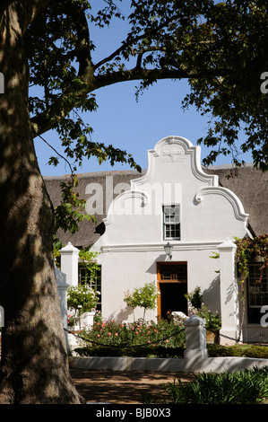 Eingang zum Weinverkauf und Verkostungsraum in Vergenoegd Wine Estate bei Faure auf der Stellenbosch Wine route westliche Kap SA Stockfoto