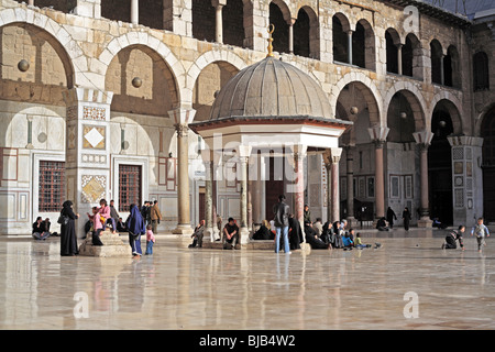 Große Moschee, Umayyaden-Moschee (708-715), Damaskus, Syrien Stockfoto