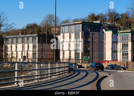 Neu gebaute erschwinglichem Wohnraum Wohnungen am Stadtrand von Matlock in Derbyshire Peak District England UK Stockfoto