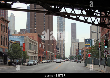 A Straßenszene, Chicago, Vereinigte Staaten von Amerika Stockfoto