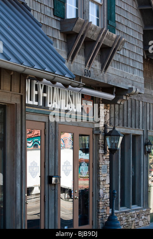 American Harley Davidson Store Building Hauptstraße in der Innenstadt Gatlinburg Tennessee in den USA Nordamerika US-amerikanischer Alltag Hi-res Stockfoto