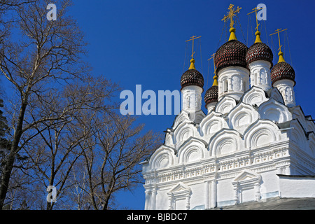 Kirche des Heiligen Sergius von Radonezh (1678), Komyagino, Moscow Region, Russland Stockfoto