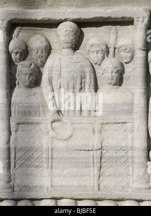 Die Spalte von Kaiser Theodosius, errichtet 390, in Istanbul (Detail) Stockfoto