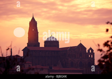 KATHEDRALE VON NOTRE-DAME-DU-PUY, LE PUY EN VELAY Stockfoto