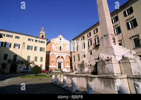 Italien, Le Marche, Jesi, Piazza Federico II Stockfoto