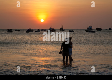 Sonnenuntergang, San Juan del Sur, Nicaragua Stockfoto