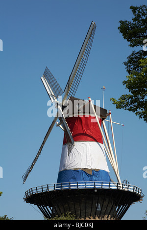 Windmühle Museum in Leiden, Südholland, Niederlande Stockfoto