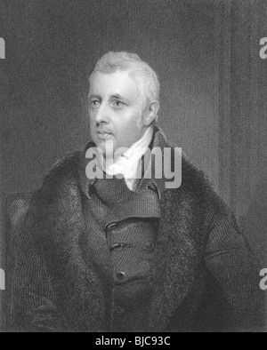 Dudley Ryder, 1. Earl von Harrowby (1762-1847) auf Gravur aus den 1800er Jahren. Stockfoto