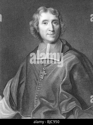 Francois Fenelon (1651-1715) auf Gravur aus den 1800er Jahren. Französischer römisch-katholischer Theologe, Dichter und Schriftsteller. Stockfoto