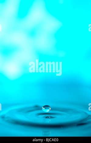 Wasser Tropfen Splash closeup Stockfoto