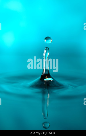 Wasser Tropfen Splash closeup Stockfoto