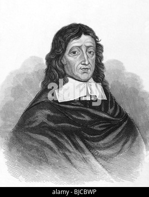 John Milton auf Gravur aus den 1800er Jahren. Englischer Dichter, Autor, Polemiker und Beamter für die Commonwealth von England. Stockfoto