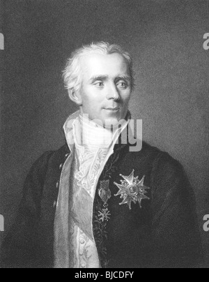 Laplace (1749-1827) auf Gravur aus den 1800er Jahren. Französischer Mathematiker und Astronom. Stockfoto