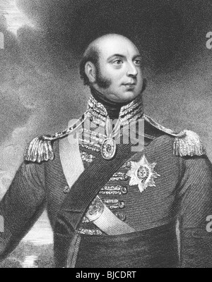 Prinz Edward, Herzog von Kent und Strathearn (1767-1820) auf Gravur aus den 1800er Jahren. Stockfoto