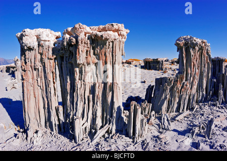 Feinen Sand Tufas am südlichen Ufer des Mono Lake, Mono Basin National Scenic Area, Kalifornien Stockfoto