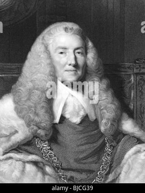 William Murray, 1. Earl of Mansfield (1705-1793) auf Gravur aus den 1800er Jahren. Britischer Anwalt, Politiker und Richter. Stockfoto