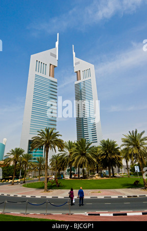 Emirat-Türme Finanzzentrum Dubai Stockfoto