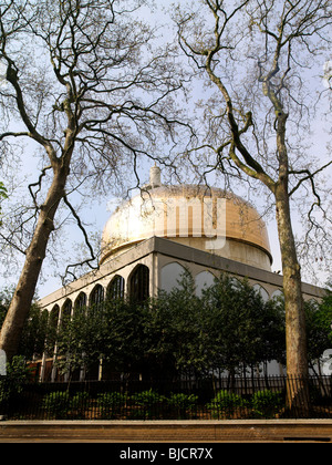 Regents Park London England London Central Mosque vom Regents Park Stockfoto