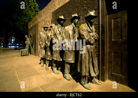 Franklin Delano Roosevelt Memorial auf dem Gezeiten-Bassin in Washington, D.C. Stockfoto