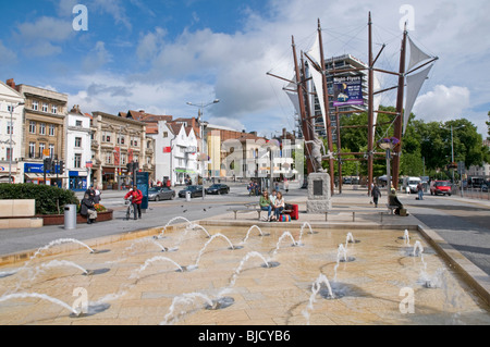 St Augustine Parade, Bristol Stadtzentrum Stockfoto