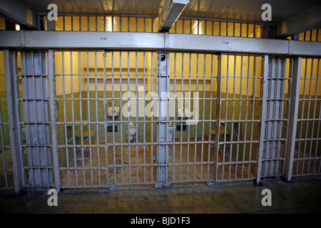 Gefängniszellen im Gefängnis Insel Alcatraz in San Francisco, California, Amerika Stockfoto