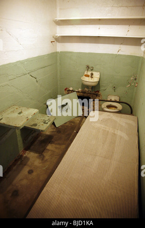 Gefängniszellen im Gefängnis Insel Alcatraz in San Francisco, California, Amerika Stockfoto