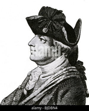 GENERAL SIR HENRY CLINTON - Offizier der britischen Armee (1730-1795) Stockfoto