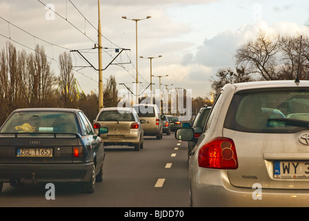 Stau in der Rush hour Stockfoto