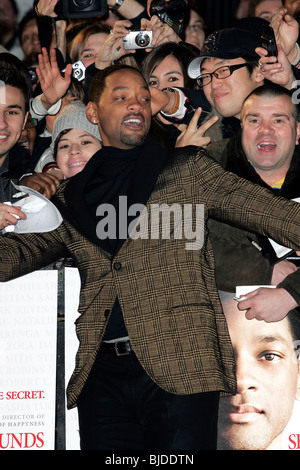 Wille SMITH sieben Pfund FILM PREMIERE EMPIRE CINEMA WEST Ende LEICESTER SQUARE LONDON ENGLAND 14. Januar 2009 Stockfoto