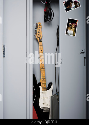 Inhalt des Gymnasium Schließfächer. Stockfoto