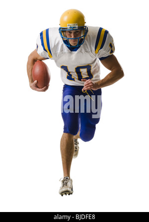 Junge männliche Fußballspieler. Stockfoto