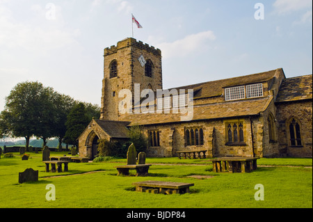 Kirche Saint Wilfrid Ribchester, Lancashire, ist weitgehend mittelalterlichen Stockfoto