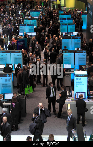 CeBIT 2010, weltweit größte Computer-Expo, Firma IBM in Halle 2. Bundesrepublik Deutschland, Niedersachsen, Hannover Stockfoto