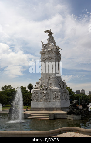 Brunnen und Magna Carta und vier argentinischen Regionen Denkmal Statue im Kreisverkehr Palermo park Capital federal Buenos aires Stockfoto