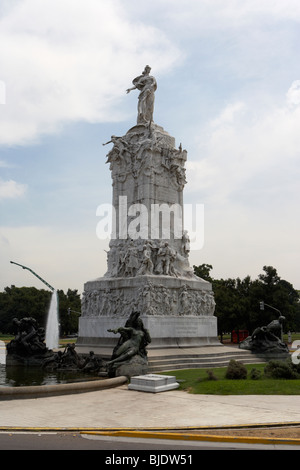 Brunnen und Magna Carta und vier argentinischen Regionen Denkmal Statue im Kreisverkehr Palermo park Capital federal Buenos aires Stockfoto