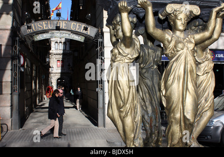 Museu de Cera la Rambla Barcelona-Katalonien-Spanien Stockfoto