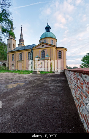 Evangelische Pfarrkirche, Heilig-Kreuz-Kirche, Neuzelle Abbey, Neuzelle, Brandenburg, Deutschland, Europa Stockfoto