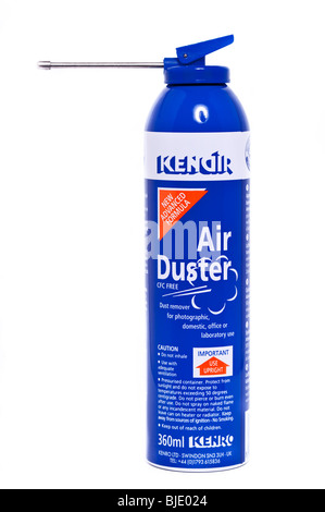 Eine Dose Kenro Kenair Druckluft Duster für Fotoausrüstung Entstaubung auf weißem Hintergrund Stockfoto