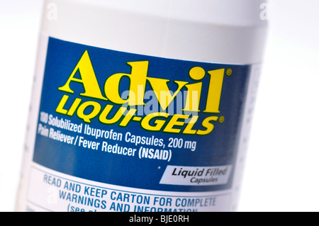 Advil - Relief Schmerztabletten (USA) Stockfoto