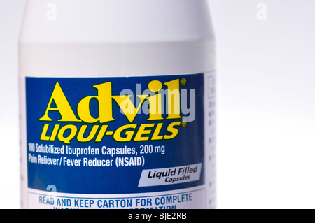 Advil - Relief Schmerztabletten (USA) Stockfoto