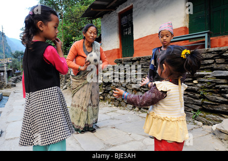 Tatopani, Nepal Stockfoto