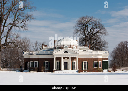 Monticello, Heimat von Thomas Jefferson, Charlottesville, Virginia, USA Stockfoto