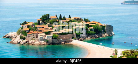 Das Hotel Insel Sveti Stefan in Montenegro Stockfoto